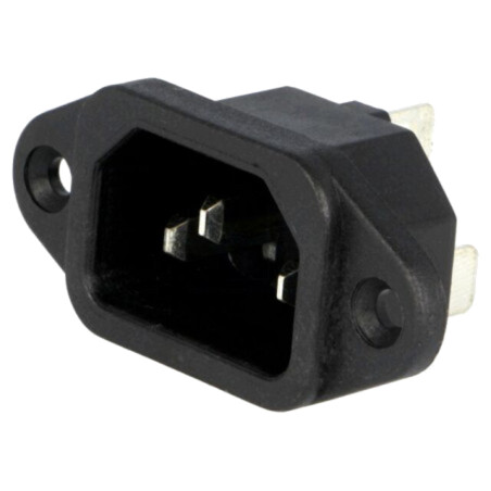 Conector: alimentare AC; soclu; tată; 10A; 250VAC; C14 (E)