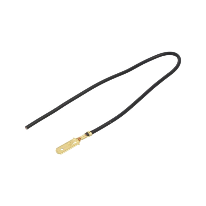 Cable: cable with crimped terminals; black; Len: 250mm; H07V-K Cable: cable with crimped terminals; black; Len: 250mm; H07V-K