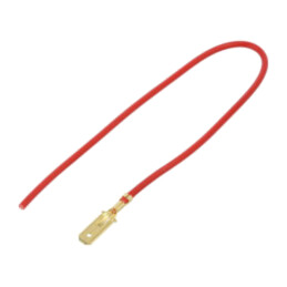 Cable: cable with crimped terminals; red; Len: 250mm; H07V-K