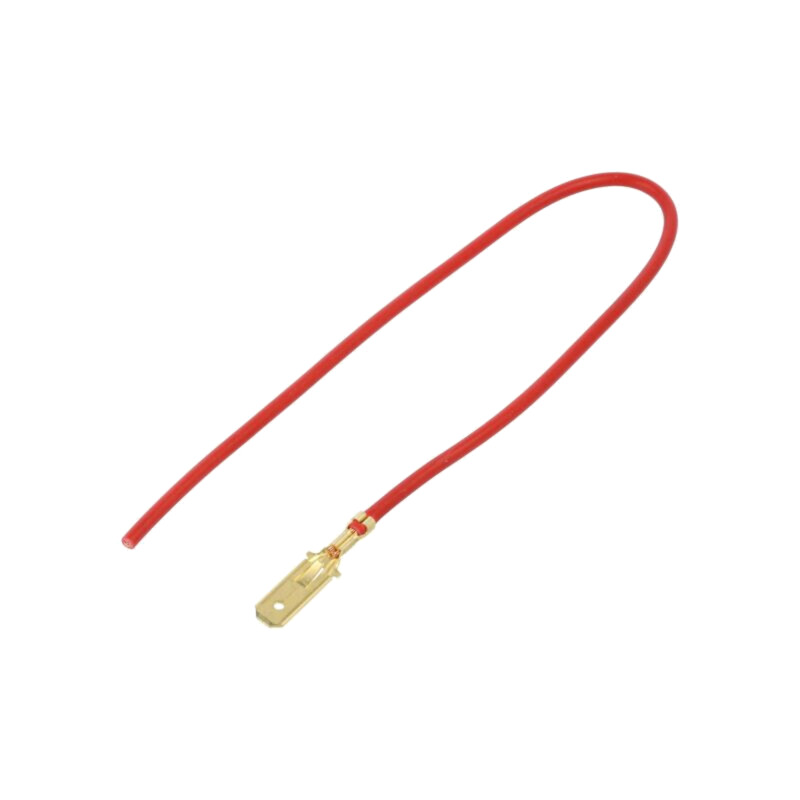 Cable: cable with crimped terminals; red; Len: 250mm; H07V-K Cable: cable with crimped terminals; red; Len: 250mm; H07V-K