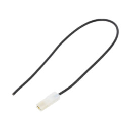 Cable: cable with crimped terminals; black; insulated,female