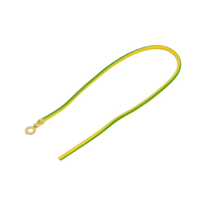 Cable: cable with crimped terminals; yellow-green; 250mm; H07V-K Cable: cable with crimped terminals; yellow-green; 250mm; H07V-K