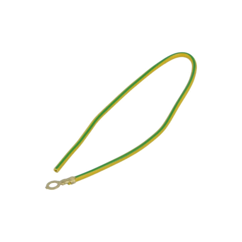 Cable: cable with crimped terminals; yellow-green; 250mm; H07V-K