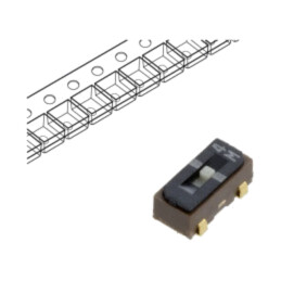 Comutator: glisant; Poz: 2; SPDT; 0,1A/6VDC; ON-ON; SMT; Term: J-Bend