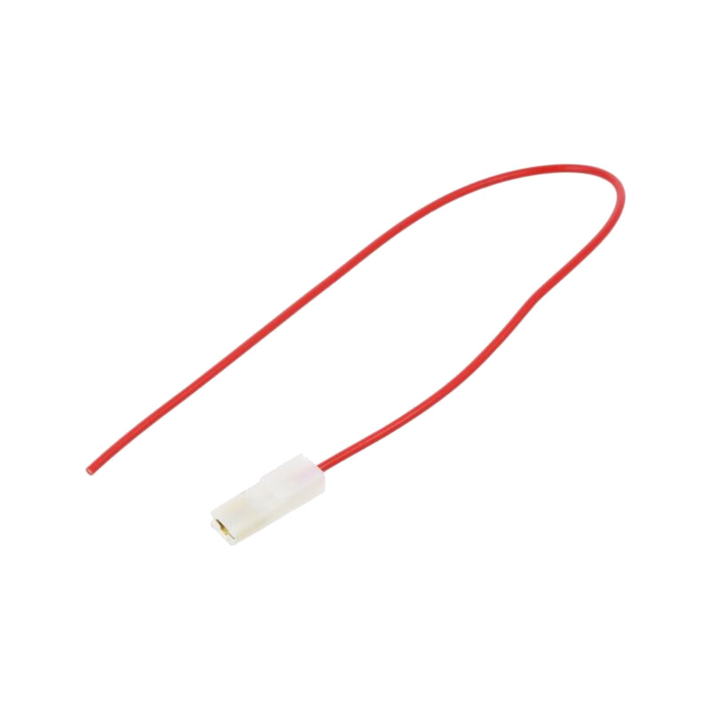 Cable: cable with crimped terminals; red; insulated,female Cable: cable with crimped terminals; red; insulated,female