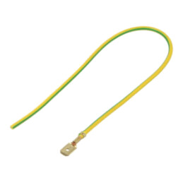 Cable: cable with crimped terminals; yellow-green; Len: 250mm