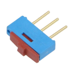 Comutator: glisant; Poz: 2; SPDT; 0,3A/24VDC; ON-ON; THT; -40÷85°C