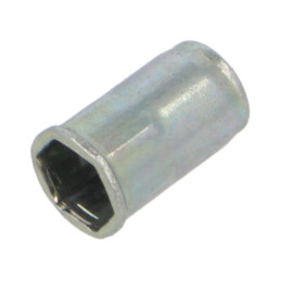 Piuliţă nit; M5; oţel; BN 7776; L: 12mm; Cap: plată; M5SHUKO33 ST