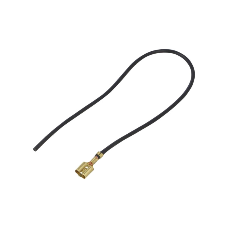 Cable: cable with crimped terminals; black; Len: 250mm; H05V-K Cable: cable with crimped terminals; black; Len: 250mm; H05V-K