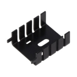 Radiator: extrudat; U; neagră; L: 33,8mm; W: 25,4mm; H: 12,7mm; 20K/W