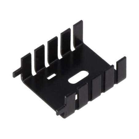 Radiator: extrudat; U; neagră; L: 33,8mm; W: 25,4mm; H: 12,7mm; 20K/W