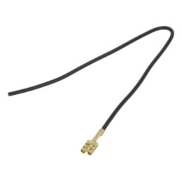 Cable: cable with crimped terminals; black; Len: 250mm; H05V-K