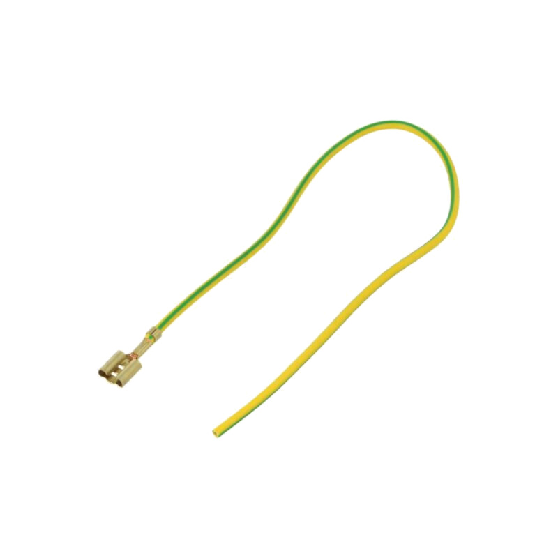 Cable: cable with crimped terminals; yellow-green; Len: 250mm Cable: cable with crimped terminals; yellow-green; Len: 250mm
