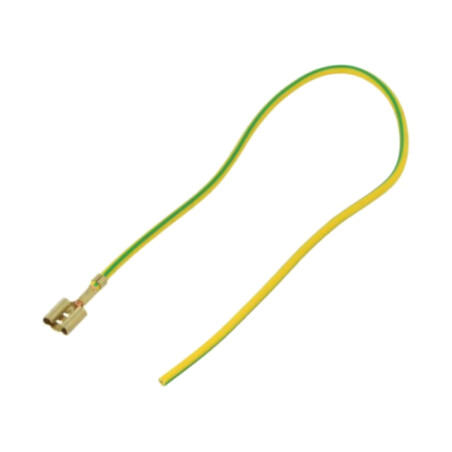 Cable: cable with crimped terminals; yellow-green; Len: 250mm
