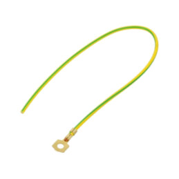 Cable: cable with crimped terminals; yellow-green; 250mm; H05V-K