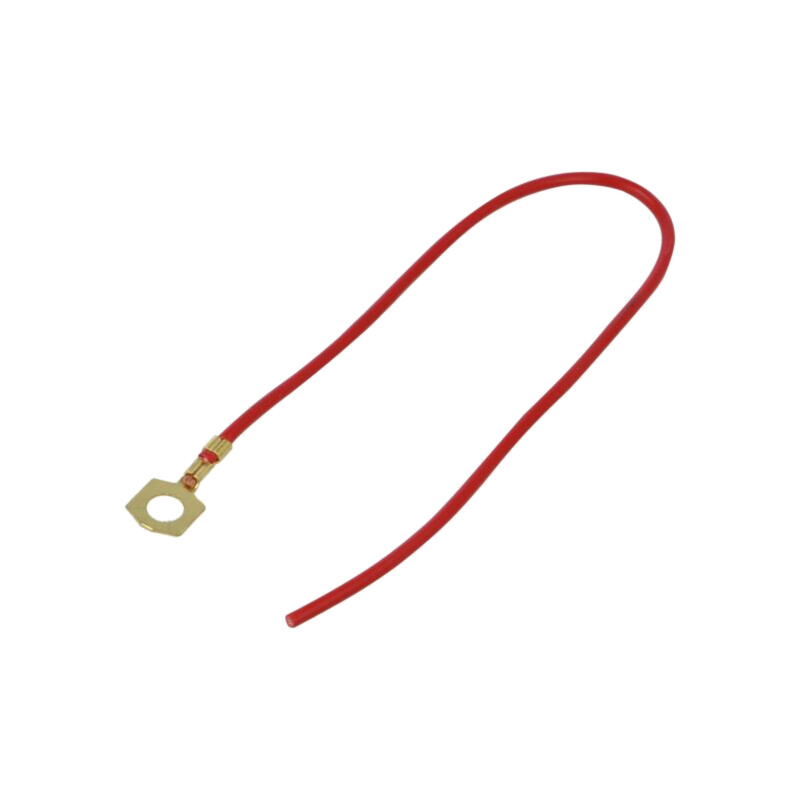 Cable: cable with crimped terminals; red; non-insulated; 250mm Cable: cable with crimped terminals; red; non-insulated; 250mm