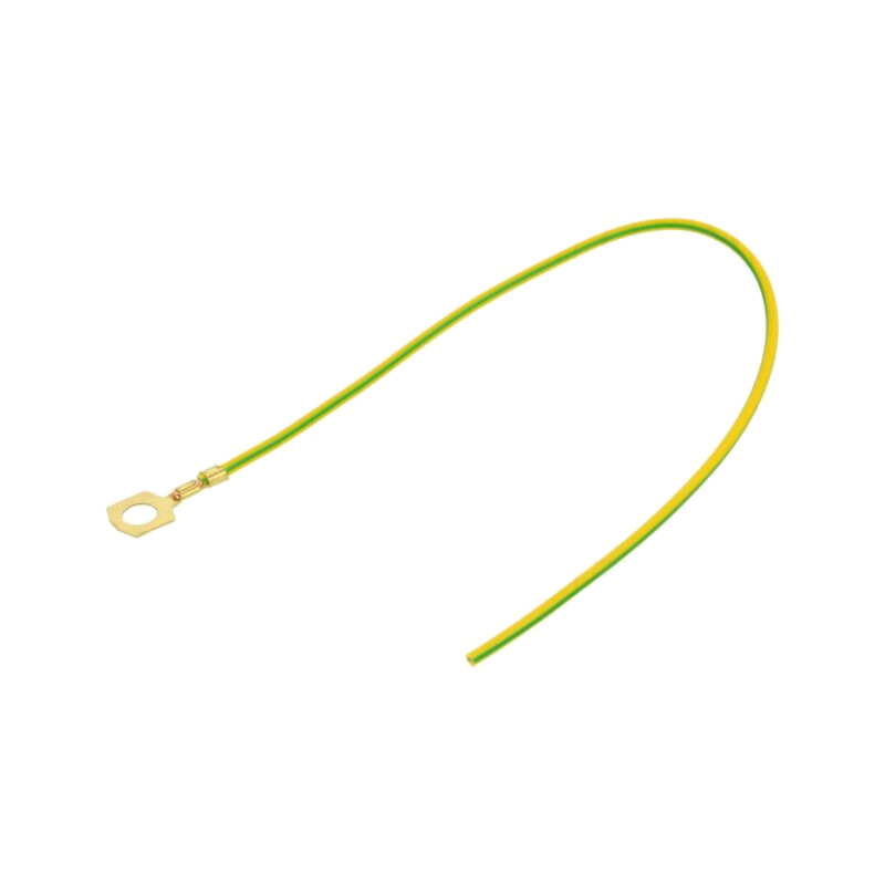 Cable: cable with crimped terminals; yellow-green; 250mm; H05V-K Cable: cable with crimped terminals; yellow-green; 250mm; H05V-K