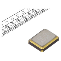 Rezonator: de cuarţ; 12MHz; 10pF; SMD; 2,3mmx2,5mmx800um; ±30%