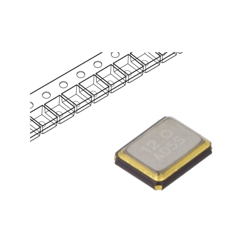 Rezonator: de cuarţ; 12MHz; 10pF; SMD; 2,3mmx2,5mmx800um; ±30% Rezonator: de cuarţ; 12MHz; 10pF; SMD; 2,3mmx2,5mmx800um; ±30%