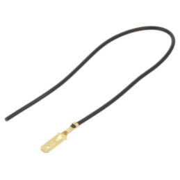 Cable: cable with crimped terminals; black; Len: 250mm; H05V-K