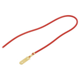Cable: cable with crimped terminals; red; Len: 250mm; H05V-K; 1mm2