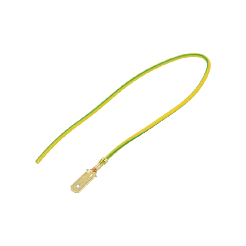 Cable: cable with crimped terminals; yellow-green; Len: 250mm Cable: cable with crimped terminals; yellow-green; Len: 250mm