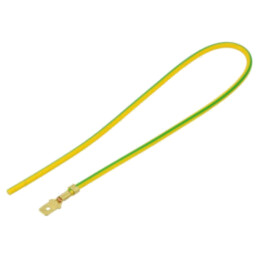 Cable: cable with crimped terminals; yellow-green; Len: 250mm