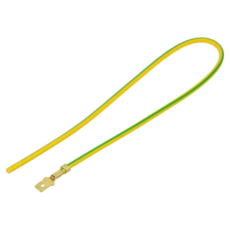 Cable: cable with crimped terminals; yellow-green; Len: 250mm