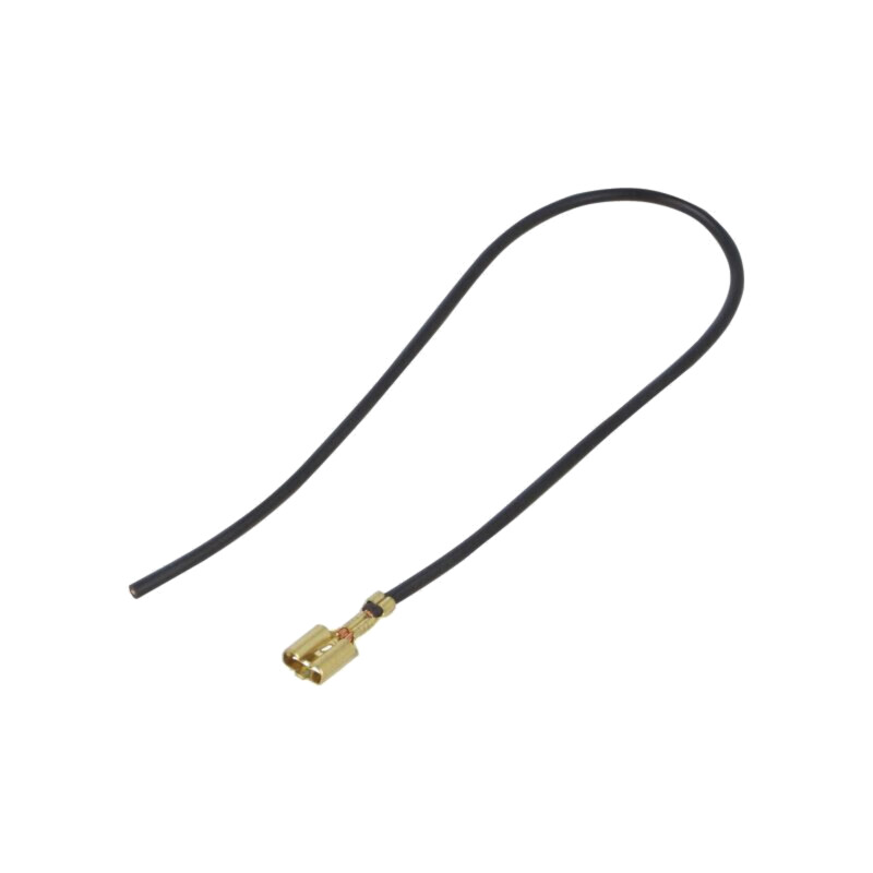 Cable: cable with crimped terminals; black; Len: 250mm; H05V-K Cable: cable with crimped terminals; black; Len: 250mm; H05V-K