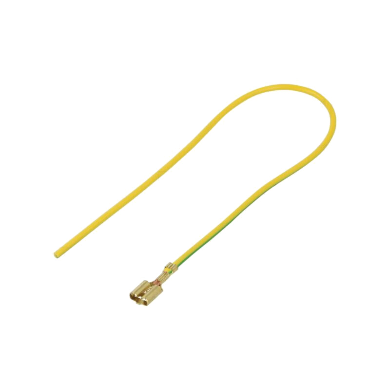 Cable: cable with crimped terminals; yellow-green; Len: 250mm Cable: cable with crimped terminals; yellow-green; Len: 250mm