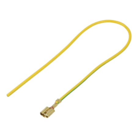 Cable: cable with crimped terminals; yellow-green; Len: 250mm
