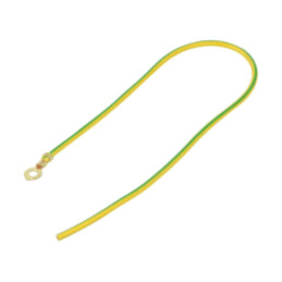 Cable: cable with crimped terminals; yellow-green; 250mm; H05V-K