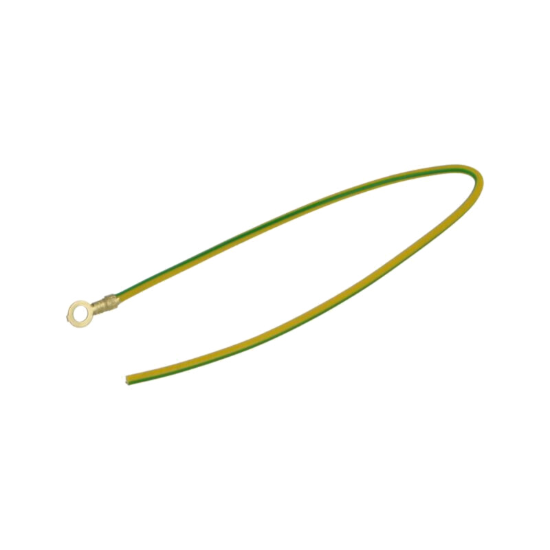 Cable: cable with crimped terminals; yellow-green; 250mm; H05V-K