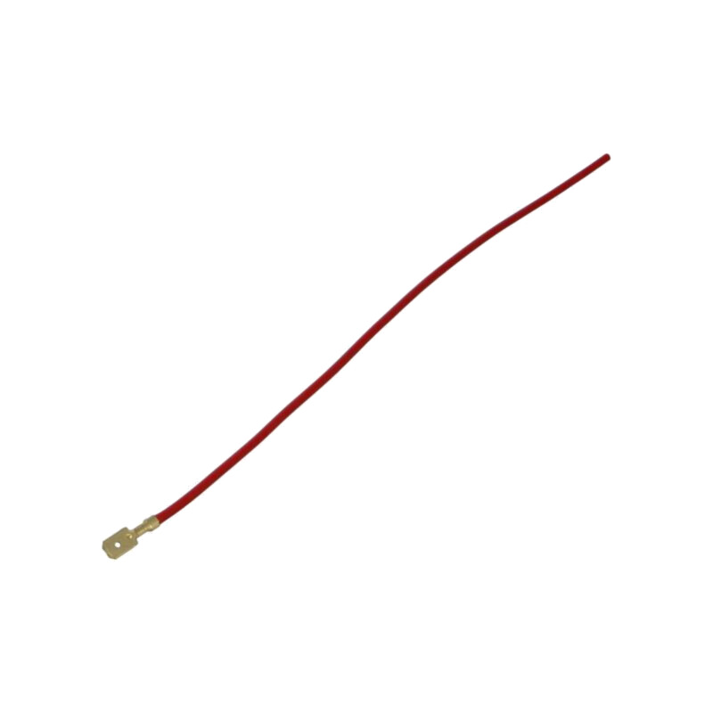 Cable: cable with crimped terminals; red; male,non-insulated