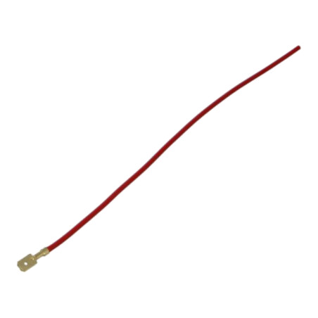 Cable: cable with crimped terminals; red; male,non-insulated