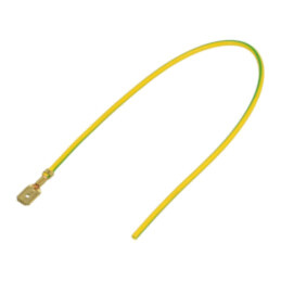 Cable: cable with crimped terminals; yellow-green; Len: 250mm