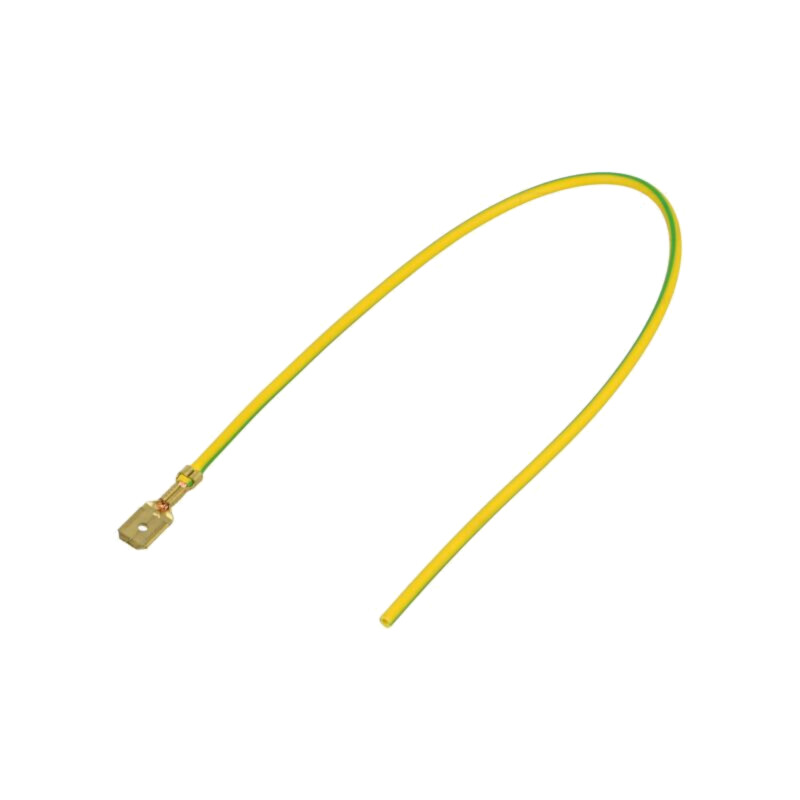 Cable: cable with crimped terminals; yellow-green; Len: 250mm Cable: cable with crimped terminals; yellow-green; Len: 250mm
