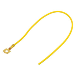 Cable: cable with crimped terminals; yellow-green; 250mm; H05V-K