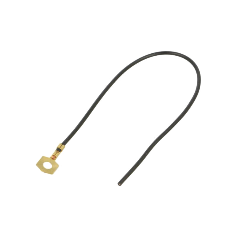 Cable: cable with crimped terminals; black; non-insulated; 250mm Cable: cable with crimped terminals; black; non-insulated; 250mm