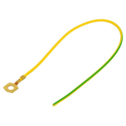 Cable: cable with crimped terminals; yellow-green; 250mm; H05V-K