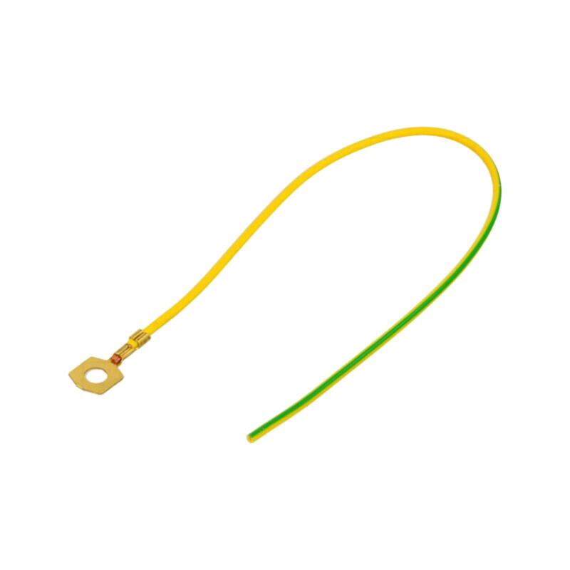 Cable: cable with crimped terminals; yellow-green; 250mm; H05V-K Cable: cable with crimped terminals; yellow-green; 250mm; H05V-K