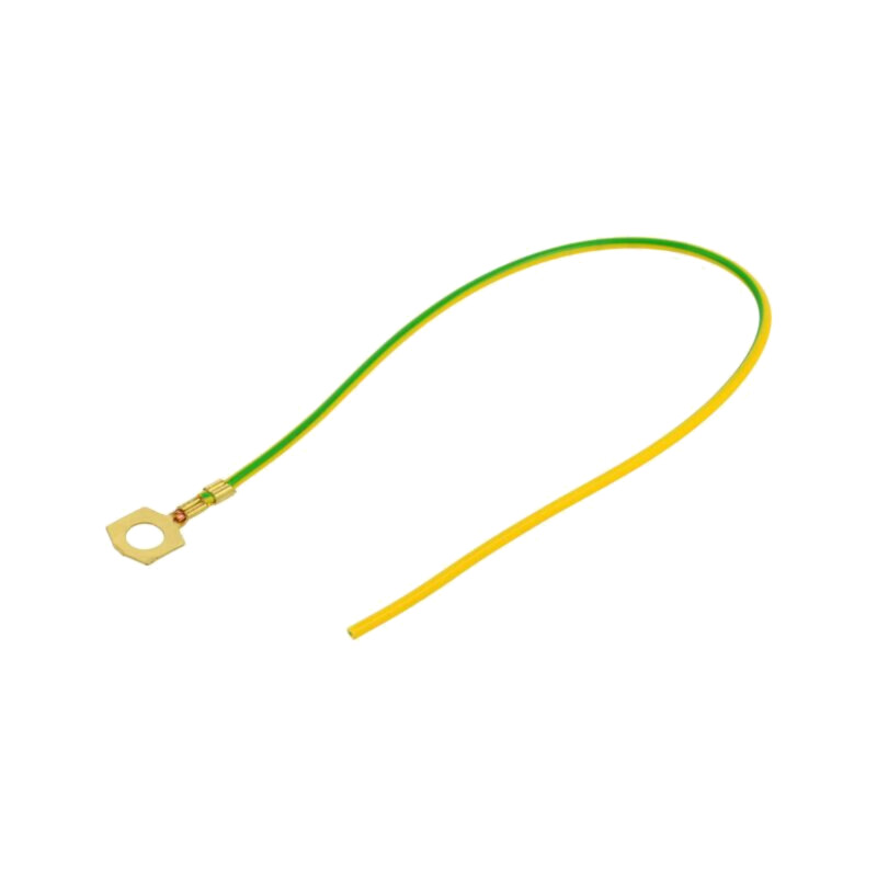 Cable: cable with crimped terminals; yellow-green; 250mm; H05V-K Cable: cable with crimped terminals; yellow-green; 250mm; H05V-K