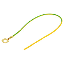 Cable: cable with crimped terminals; yellow-green; 250mm; H05V-K