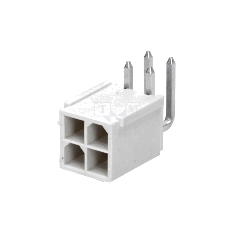 Conector: cablu-placă; soclu; tată; PIN: 4; Mini-Fit Jr; 13A; THT Conector: cablu-placă; soclu; tată; PIN: 4; Mini-Fit Jr; 13A; THT