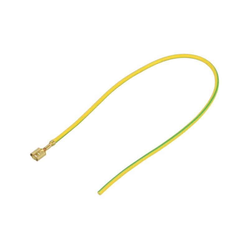 Cable: cable with crimped terminals; yellow-green; Len: 250mm Cable: cable with crimped terminals; yellow-green; Len: 250mm