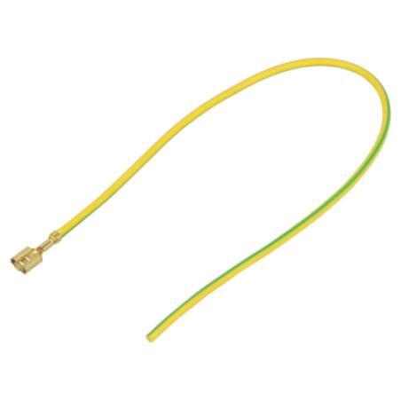 Cable: cable with crimped terminals; yellow-green; Len: 250mm