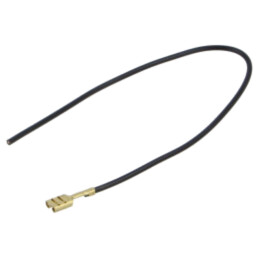 Cable: cable with crimped terminals; black; Len: 250mm; H05V-K