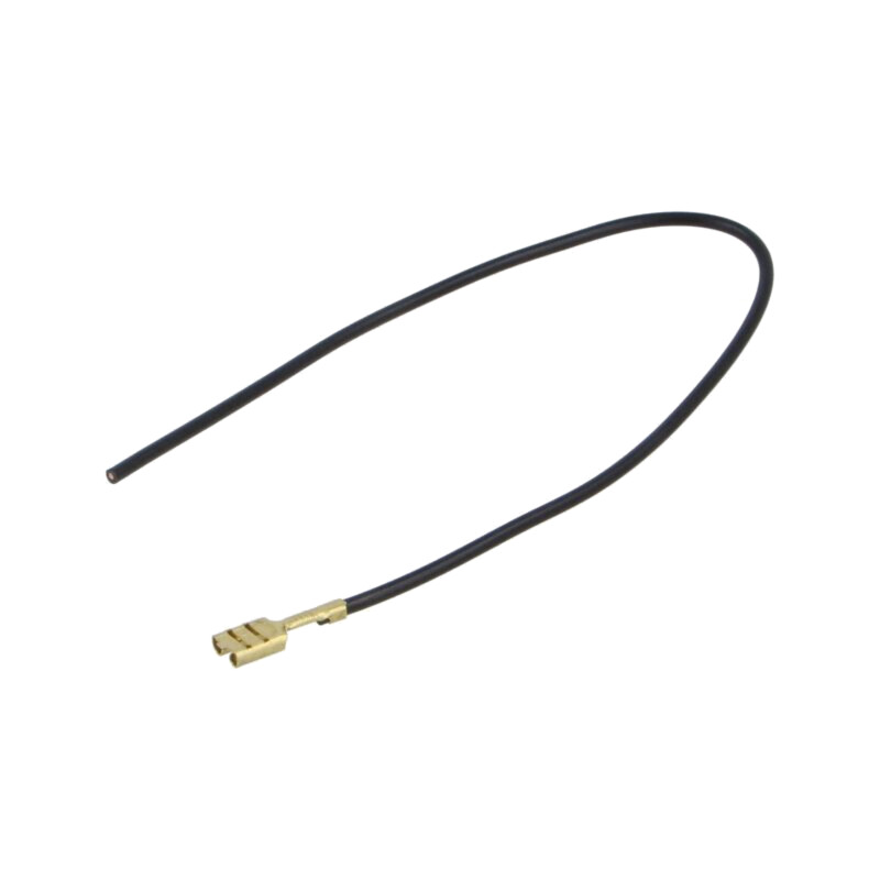 Cable: cable with crimped terminals; black; Len: 250mm; H05V-K Cable: cable with crimped terminals; black; Len: 250mm; H05V-K