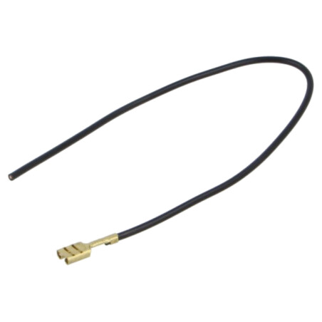Cable: cable with crimped terminals; black; Len: 250mm; H05V-K