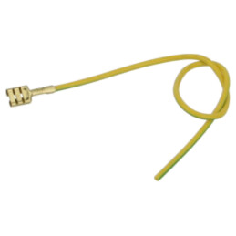 Cable: cable with crimped terminals; yellow-green; Len: 250mm